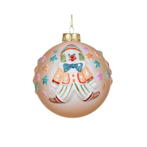 SFERA VETRO CLOWN D.10CM.